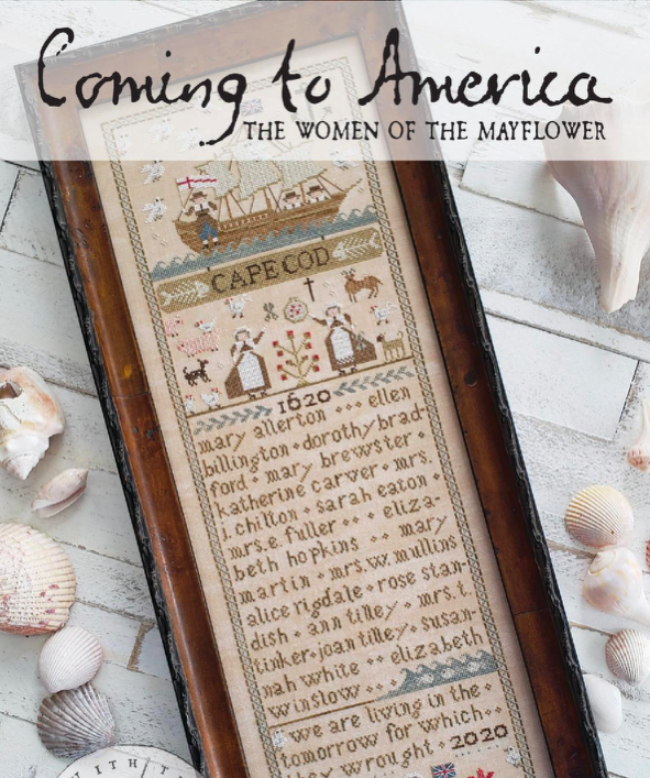 Coming to American the women of the mayflower crossstitch